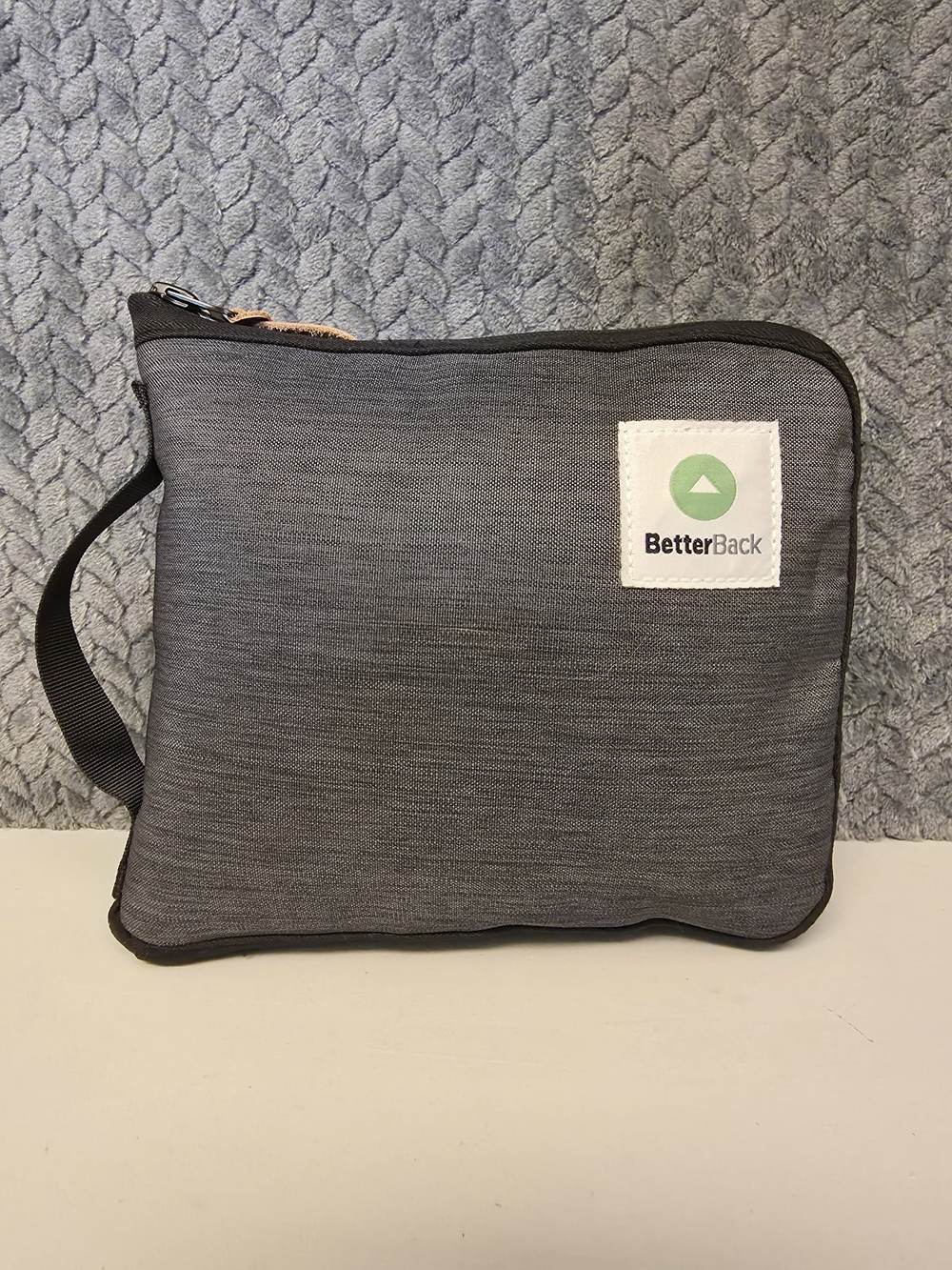 Gray Travel Pouch with Wrist Strap